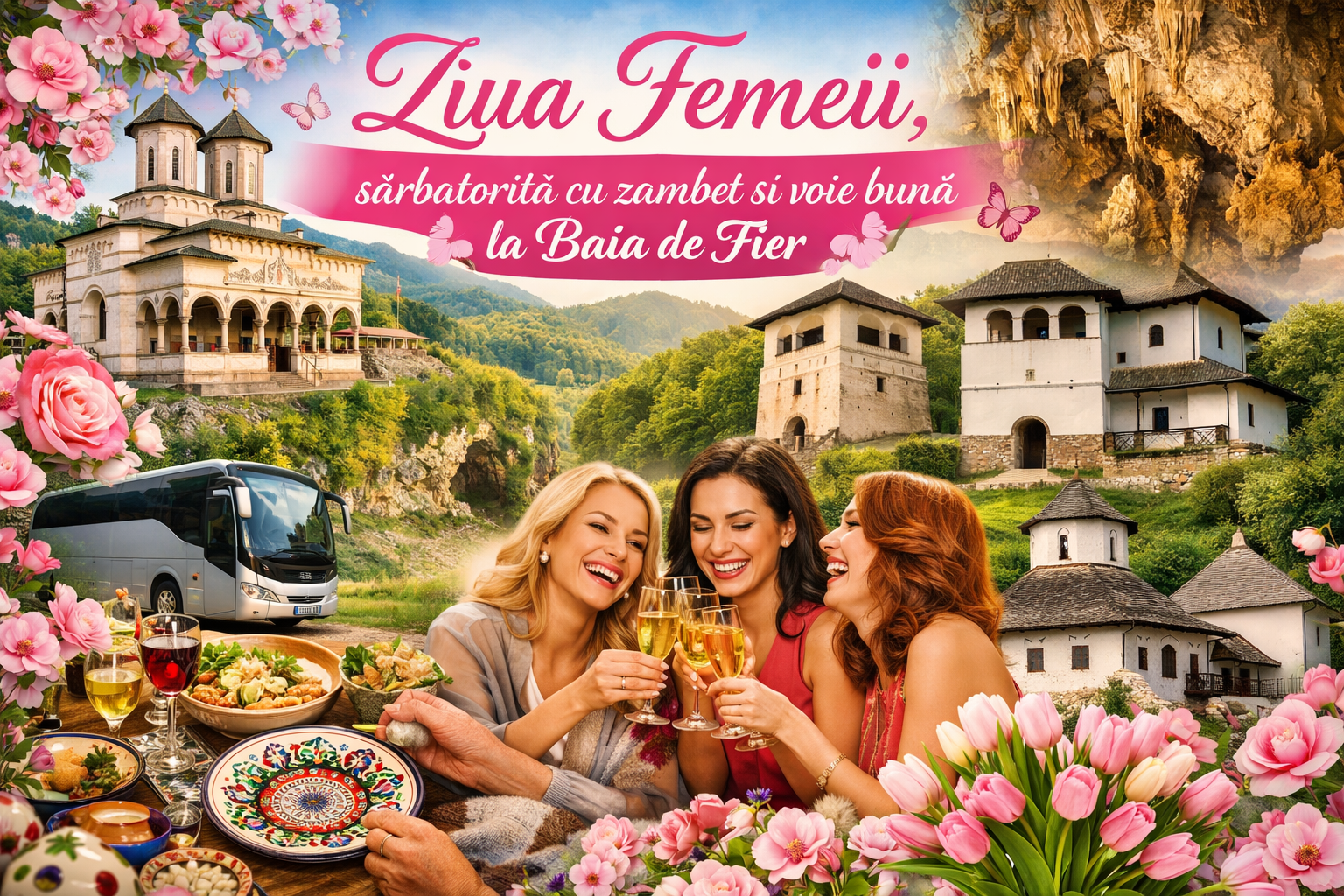 🌸 Ziua Femeii, sărbătorită cu zâmbet și voie bună la Baia de Fier 🌸 07.03.2026-08.03.2026