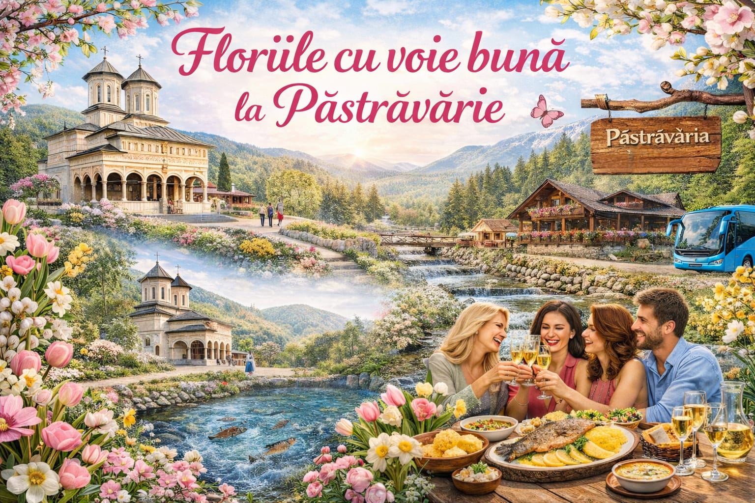 🌼 Floriile cu voie buna la păstrăvărie 🐟  05.04.2026