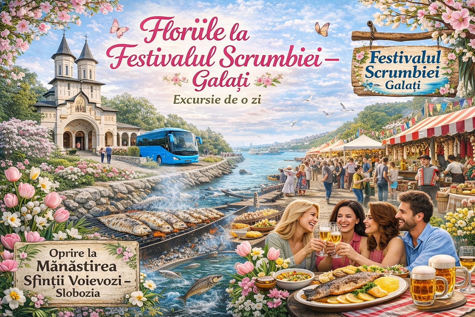 🌸 Floriile la Festivalul Scrumbiei – Galați🐟 05.04.2026